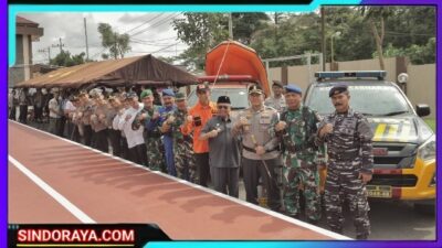 Hadapi Musim Ekstrem, Kapolres Blitar Pimpin Apel Kesiap Siagaan Tanggap Darurat Bencana