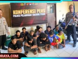 Polsek Kenjeran Gagalkan Aksi Tawuran di Jalan Pogot, 12 Remaja Diamankan