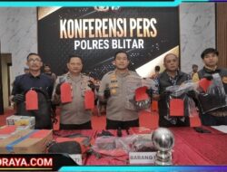 Polres Blitar Ungkap 12 Kasus Selama Operasi Sikat Semeru 2025