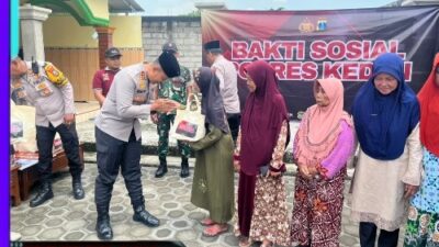 Gelar Baksos, Kapolres Kediri Serahkan Bantuan Sumur Bor Untuk Warga Babatan