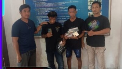 Polsek Tambak Amankan Dua Pelaku Curat Toko di Telukjati Dawang Gresik