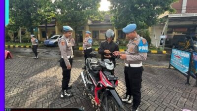 Sipropam Polres Pasuruan Tindak Tegas Anggota Langgar Kelengkapan Kendaraan Dalam Operasi Gaktibplin 2025