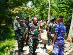 Wasev Sterad Berikan Semangat Kepada Satgas TMMD ke-126 Kodim 1208/Sambas