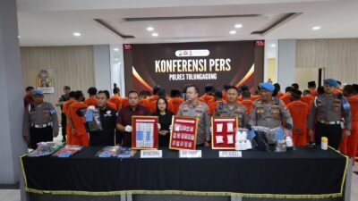 Satresnarkoba Polres Tulungagung Ungkap 36 Kasus Narkoba Dengan 40 Tersangka Periode Agustus – Awal November 2025