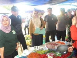 Bersama Bupati Dan Jajaran Dandim 1009/Tla Ikut Sidak Pasar Tapandang Berseri Pelaihari