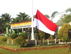 Kodim 1009/TLA Gelar Upacara, Kasdim Bacakan Amanat Kepala Staf Angkatan Darat