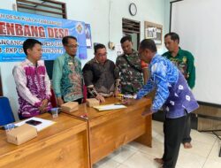 Koptu Abu Hartoyo Babinsa Koramil 1009-04/Takisung Hadiri Musrenbang Desa Bahas RKP Desa Tahun 2026