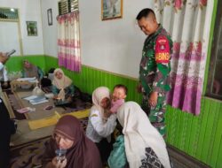 Posyandu Sehati Berlangsung Lancar Berkat Dukungan Babinsa Koramil Barabai