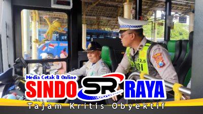 Polres Gresik Gandeng Dishub Gelar Ramcheck Armada Bus Jelang Nataru