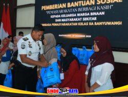 Lapas Banyuwangi Gelar Bakti Sosial, Bagikan Sembako Untuk Keluarga Warga Binaan