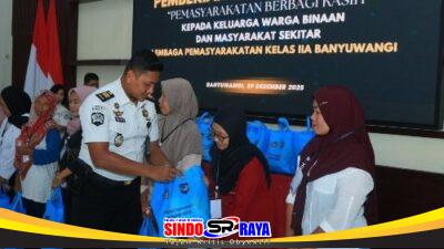Lapas Banyuwangi Gelar Bakti Sosial, Bagikan Sembako Untuk Keluarga Warga Binaan