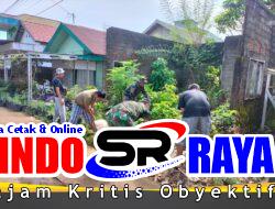 Koramil 1008-03/Tanjung Gelar Kerja Bakti Bersama Warga Kelurahan Hikun