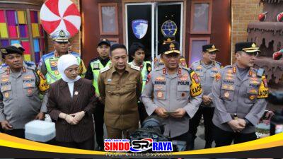 Kapolda Jatim Tinjau Pos Pengamanan di Malang Raya Pastikan Nataru Aman