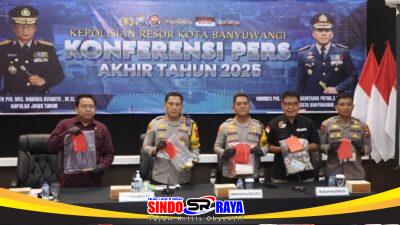 Polresta Banyuwangi Selesaikan 1.281 Perkara Sepanjang Tahun 2025