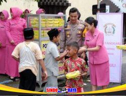 Jajaran Polresta Sidoarjo Bersama Bhayangkari Awali Tahun Dengan Aksi Sosial