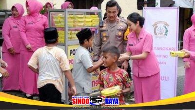 Jajaran Polresta Sidoarjo Bersama Bhayangkari Awali Tahun Dengan Aksi Sosial