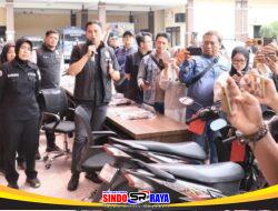 Gratis, Polres Kediri Kota Temukan dan Kembalikan Motor Hilang Kepada Pemiliknya