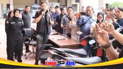 Gratis, Polres Kediri Kota Temukan dan Kembalikan Motor Hilang Kepada Pemiliknya