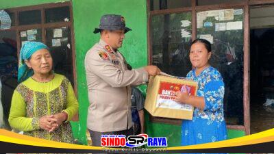 Polres Probolinggo Salurkan Bantuan Sosial Warga Terdampak Banjir
