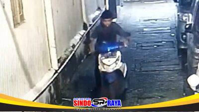 Motor Honda Beat Dicuri di Genteng Surabaya, Korban Serahkan CCTV ke Polisi