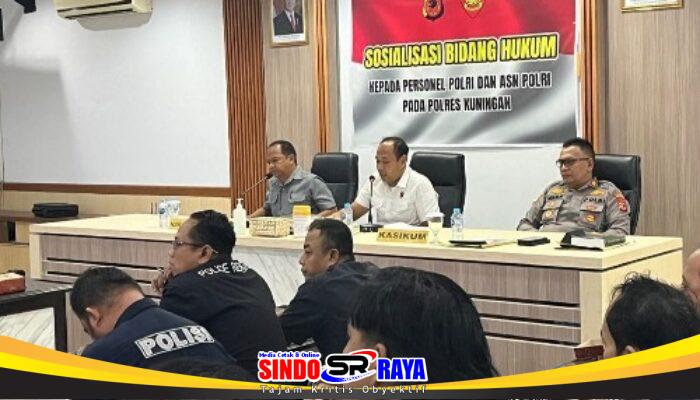 Wakapolres Kuningan Pimpin Sosialisasi Bidang Hukum Untuk Personel Polri dan ASN