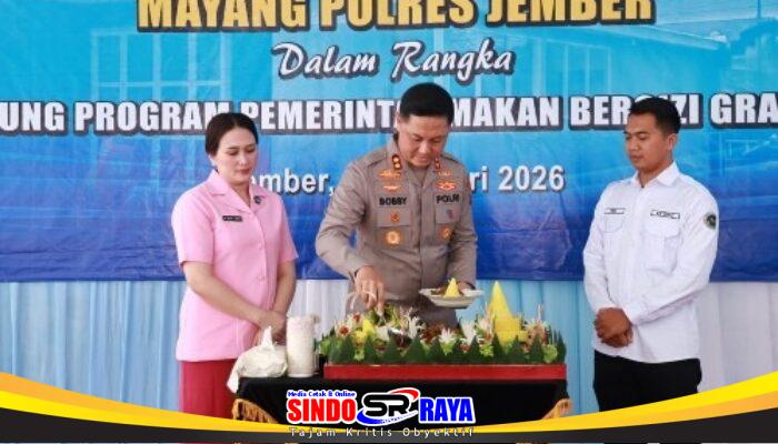 Kapolres Jember Resmikan SPPG di Mayang Dukung Program MBG