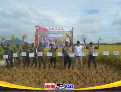 Dandim 1208/Sambas dan Bupati Sambas Dampingi Danrem 121/Abw Vicon Bersama Presiden RI Panen Raya dan Pengumuman Swasembada Pangan