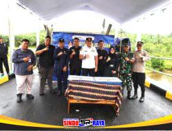 Kasdim 1009/Tla Menghadiri Peresmian Jembatan Damar Lima Desa Damit Kecamatan Batu Ampar