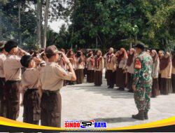 Sertu Slamet Riyadi Bina Pramuka SMPN 9 Hulu Sungai Tengah