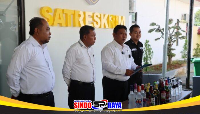 Jelang Bulan Ramadhan, Polres Pamekasan Gelar Razia Miras