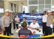 Ramp Check Terminal Ampel: Satlantas Polres Pelabuhan Tanjung Perak Pastikan Kelayakan Bus