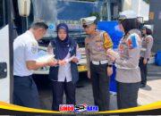 Ops Keselamatan Semeru 2026 Polresta Malang Kota Gelar Ramp Check Bus dan Angkot