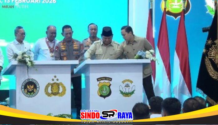 Perkuat Ketahanan Pangan Presiden RI Resmikan Gudang Jagung Milik Polda Jatim