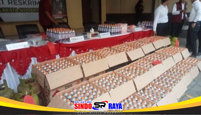 Polresta Sidoarjo Ungkap Kasus LPG Oplosan Beromzet Rp 50 Juta
