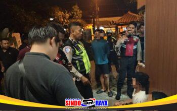 Polres Mojokerto Kota Bersama Warga Gagalkan Perang Sarung