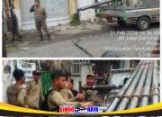 Satpol PP Hentikan Proyek Tiang Fiber Star di Tambaksari, Warga Protes Soal Izin