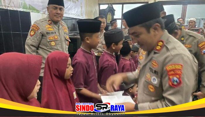 Polres Pelabuhan Tanjung Perak Buka Bersama Media dan Santuni Anak Yatim