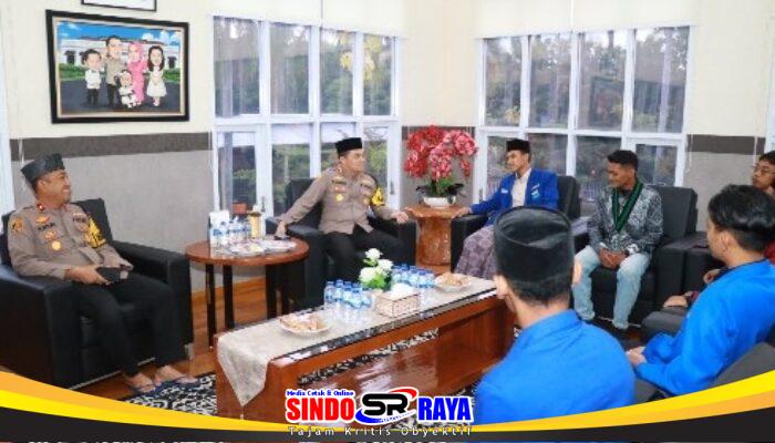 Kapolres Nganjuk dan Mahasiswa Sepakat Jaga Kamtibmas Lewat Audiensi dan Buka Puasa Bersama