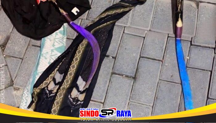 Polrestabes Surabaya Ringkus Belasan Remaja Pembawa Sajam Berkedok Perang Sarung