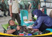 Jelang HUT Persit Ke-80, Kodim 1208/Sambas Gelar Donor Darah