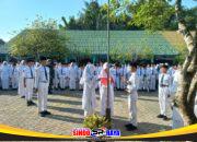 Danramil 1002-02/Batang Alai Utara Jadi Pembina Upacara di MTsN 7 HST