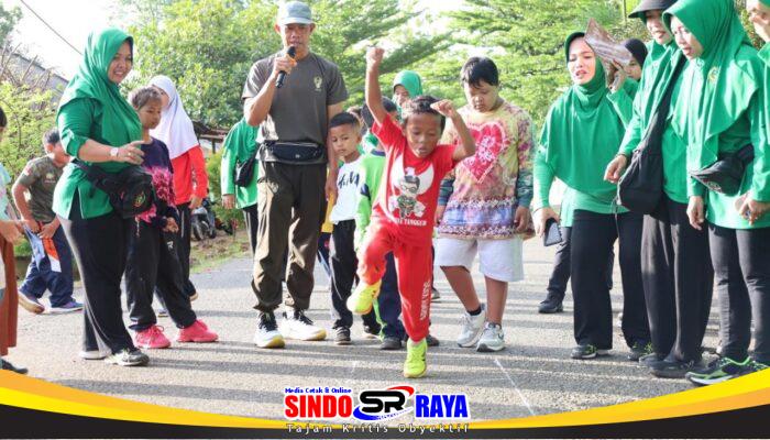 Persit Kodim 1009/Tanah Laut Gelar Lomba Olahraga Tradisional Banjar, Dandim: Lestarikan Budaya dan Pererat Kebersamaan