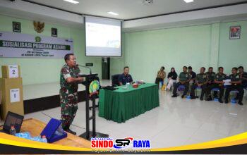 Seluruh Personel Dan Persit Kodim 1009/Tanah Laut Menerima Sosialisasi Program ASABRI