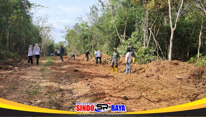 TMMD Satukan Langkah, Kodim 1008/Tabalong Wujudkan Jalan Baru 1,2 Km di Barimbun