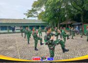 Kodim 1002/HST Tingkatkan Profesionalisme Prajurit Lewat Latihan Bela Diri Militer