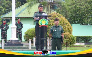 Kodim 1009/TLA Gelar Upacara, Kasdim Bacakan Amanat Kepala Staf Angkatan Darat