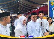 Meriah, Pembukaan Pasar Ramadhan 1447 H di Taman Kota Tanjung Dihadiri Dandim dan Ketua Persit