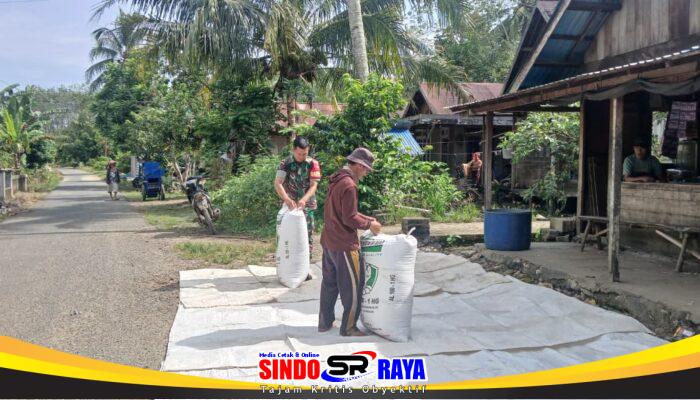 Babinsa Koramil 1002-01/BAS Hadir di Tengah Petani Desa Labuhan