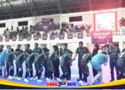 Dandim 1002/HST Hadiri Peresmian GOR Murakata dan Pembukaan Turnamen Futsal Ramadhan Cup Season 6