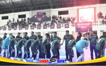 Dandim 1002/HST Hadiri Peresmian GOR Murakata dan Pembukaan Turnamen Futsal Ramadhan Cup Season 6